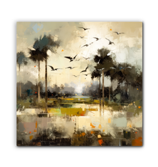 Coastal Serenade Landscape Wrapped Canvas