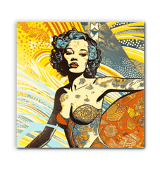 Modern home with Surfing 5 28 Canvas art