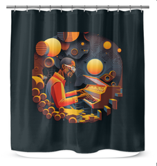 Folk Fusion Shower Curtain