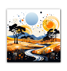 Whispering Waterfalls Landscape Canvas