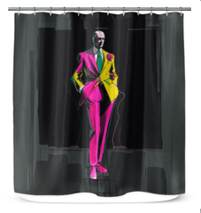 Chic Couture Canvas Shower Curtain - Beyond T-shirts