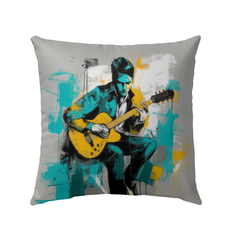 Brush Stroke Art Outdoor Pillow