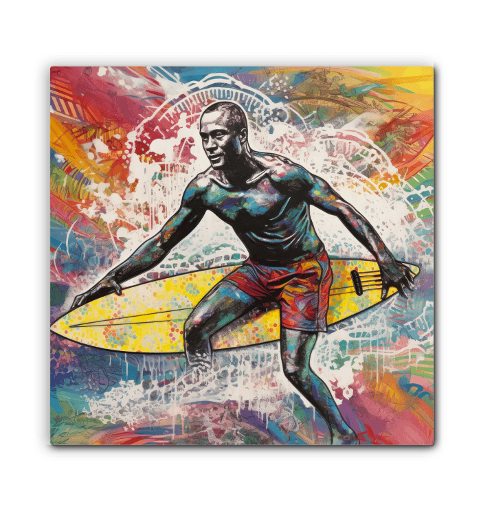 Surfing 1 47 Wrapped Canvas - Beyond T-shirts