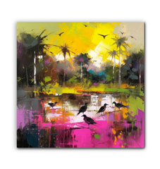 Rolling Hills Landscape Wrapped Canvas