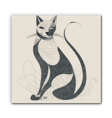 Elegant Cat Shadow Play Canvas - Beyond T-shirts
