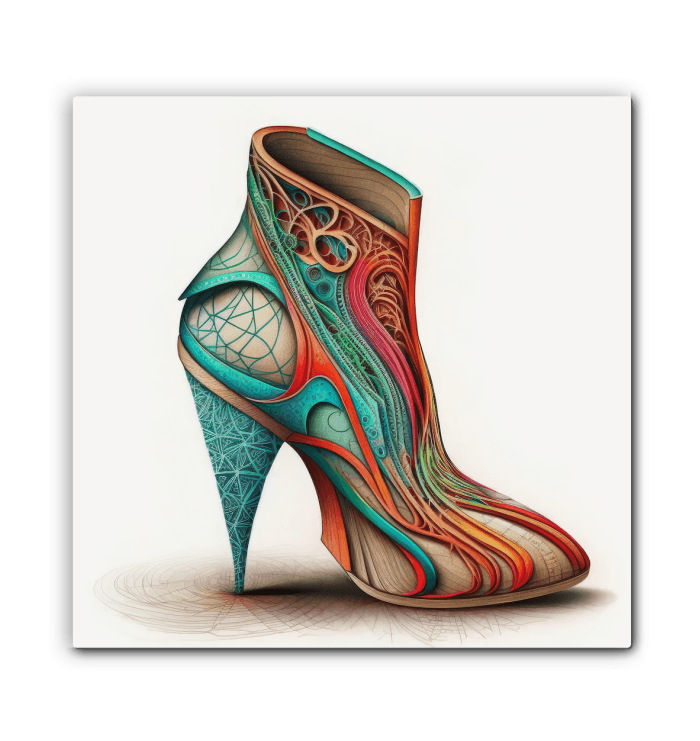 Urban Futurism - Canvas Print with Shoe Design - Beyond T-shirts