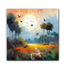 Desert Oasis Wrapped Canvas
