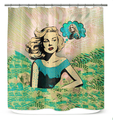 Wave Rider's Dream Shower Curtain - Beyond T-shirts