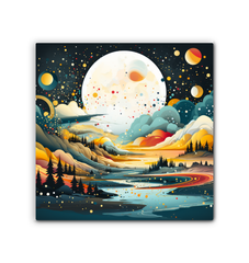 Whimsical Wildflowers Meadow Canvas