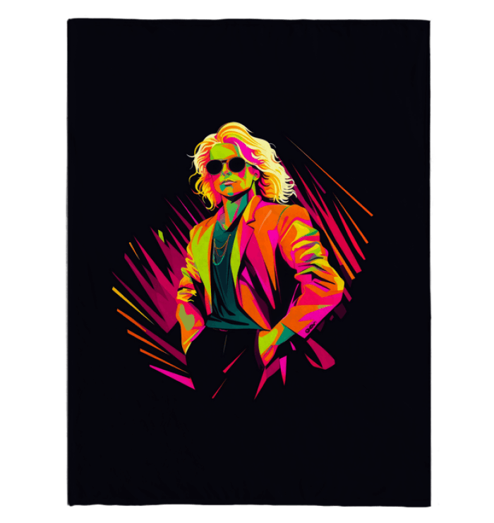 Fashion Fusion Art Sherpa Blanket - Beyond T-shirts