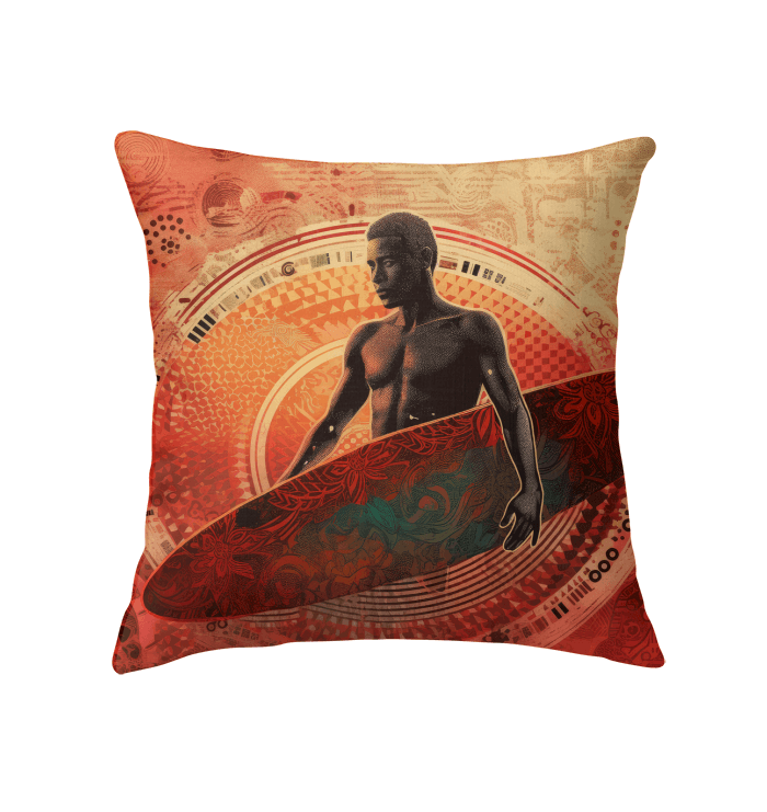 Surfing Serenade Throw Pillow - Beyond T-shirts