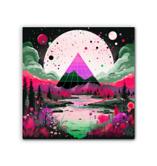 Enchanting Eclipse Night Sky Landscape Canvas