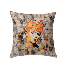 Rhythmic Elegance Throw Pillow - Beyond T-shirts