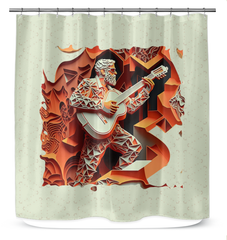 Melody Cascade Shower Curtain