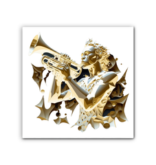 Crescendo Cloud Wrapped Canvas