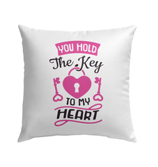 You Hold The Key To My Heart Outdoor Pillow