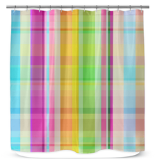 Add a touch of festivity to your daily routine with the vibrant patterns of the Carnival Vibes Shower Curtain.