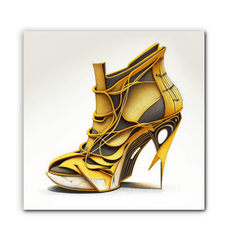 Unveiling Futurism: Shoe Inspired Canvas Art - Beyond T-shirts