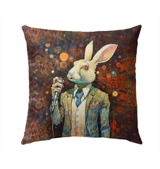 Bunny's Cozy Meadow Outdoor Pillow