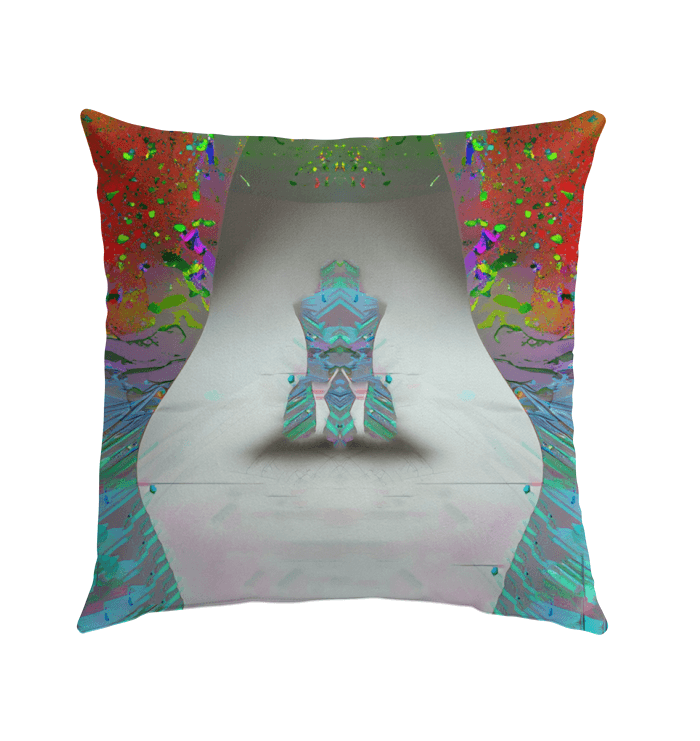 Galactic Strides Patio Pillow - Beyond T-shirts