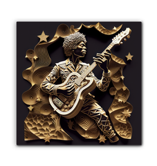 Sonic Symphony Wrapped Canvas