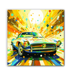 Desert Rally Car Wrapped Canvas