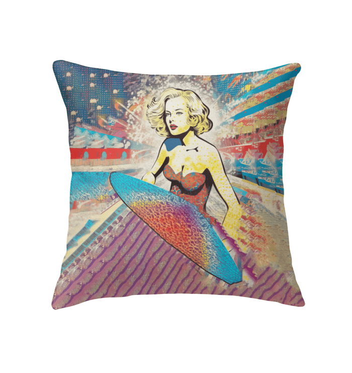 Surfing 1 26 Indoor Pillow - Beyond T-shirts