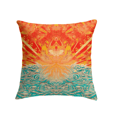 Surfing Sunset Dreams Indoor Pillow Immerse Yourself In Beauty - Beyond T-shirts