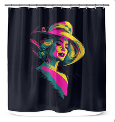 Glamour in Stripes Shower Curtain - Beyond T-shirts