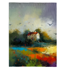 Autumn Serenity Sherpa Blanket