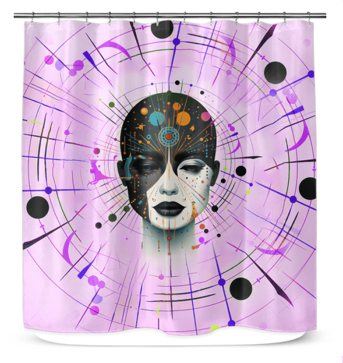 Painterly Poise Shower Curtain - Beyond T-shirts