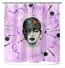 Painterly Poise Shower Curtain - Beyond T-shirts