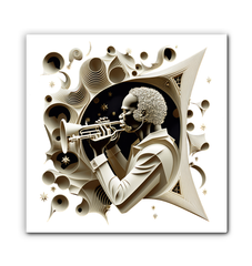 Notation Nebula Wrapped Canvas