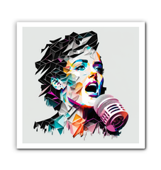 Unique canvas art with psychedelic rock imagery