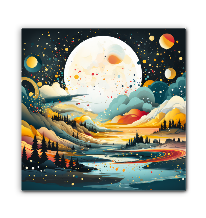 Whimsical Wildflowers Meadow Canvas