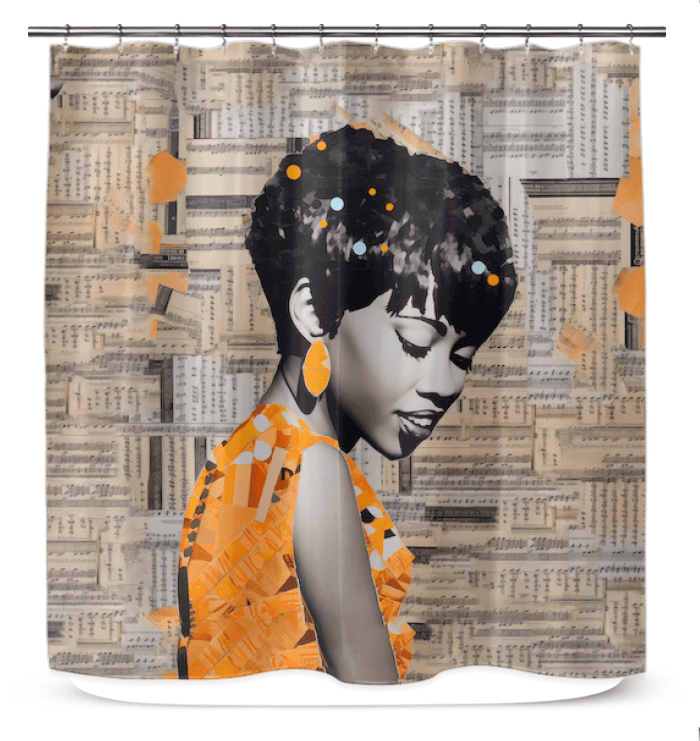 Soulful Serenade Shower Curtain - Beyond T-shirts