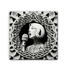 Folk Revival Wrapped Canvas