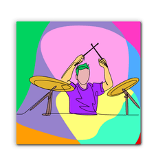Drummer 1 Wrapped Canvas - Beyond T-shirts