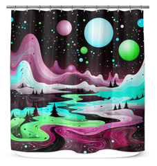Enchanting Evening Estuaries River Curtain