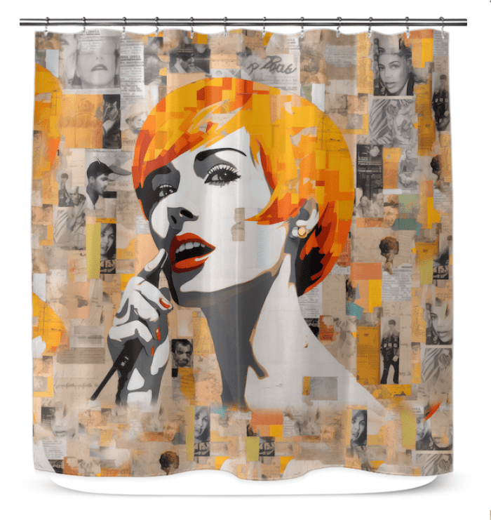 Jazzy Escape Shower Curtain - Beyond T-shirts