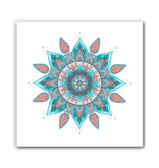 Serene Mandala Lotus Metal Art - Beyond T-shirts