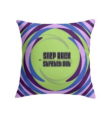 Stylish Yoga Retreat Pillow for indoor relaxation.