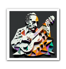 Rock Legend Riffs Wrapped Canvas