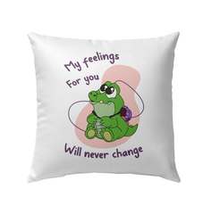 My Feelings Will Never Change Outdoor Pillow