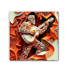 Melodic Muse Wrapped Canvas