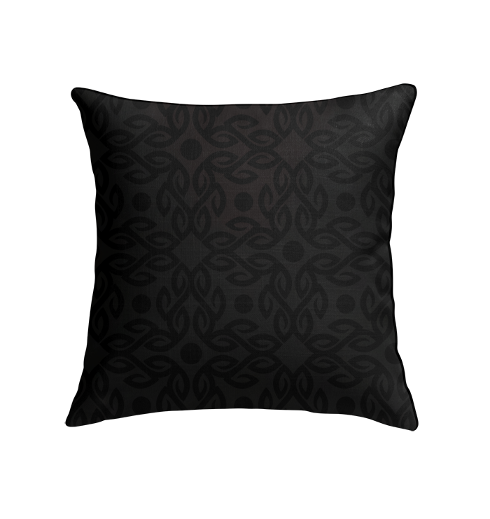 Comfortable and plush indoor pillow with vibrant floral cascade pattern.