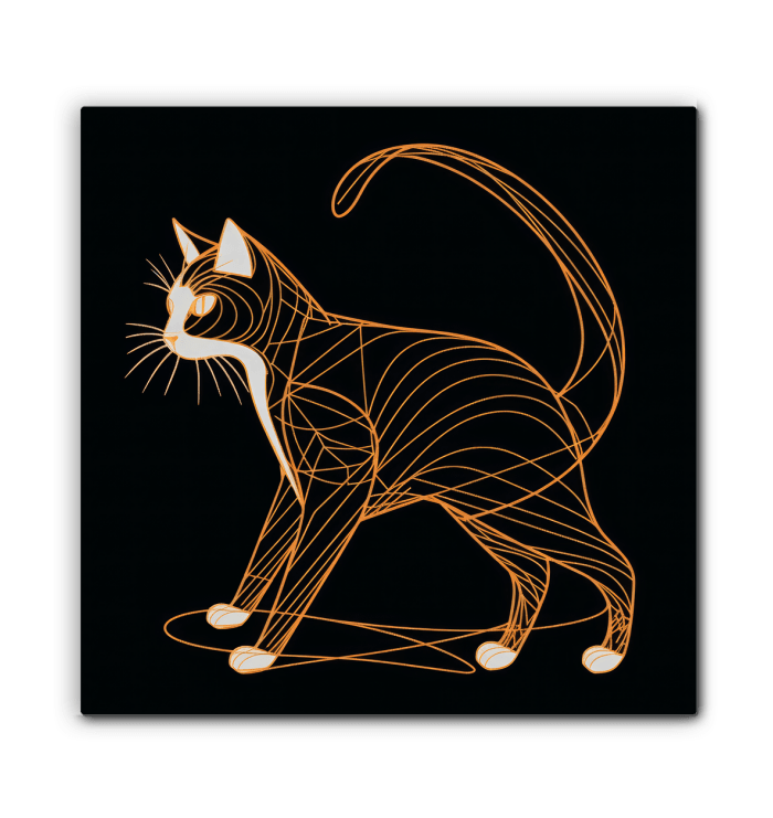 Elegant Siamese Gaze Canvas - Beyond T-shirts