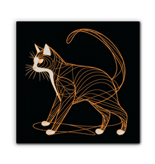 Elegant Siamese Gaze Canvas - Beyond T-shirts