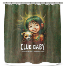 CB6-37 luxury shower curtain in elegant design for modern bathrooms