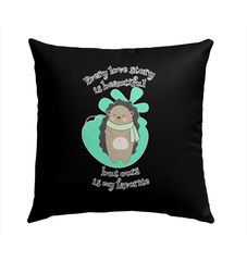 Every Love Story Is Beautiful Outdoor Pillow